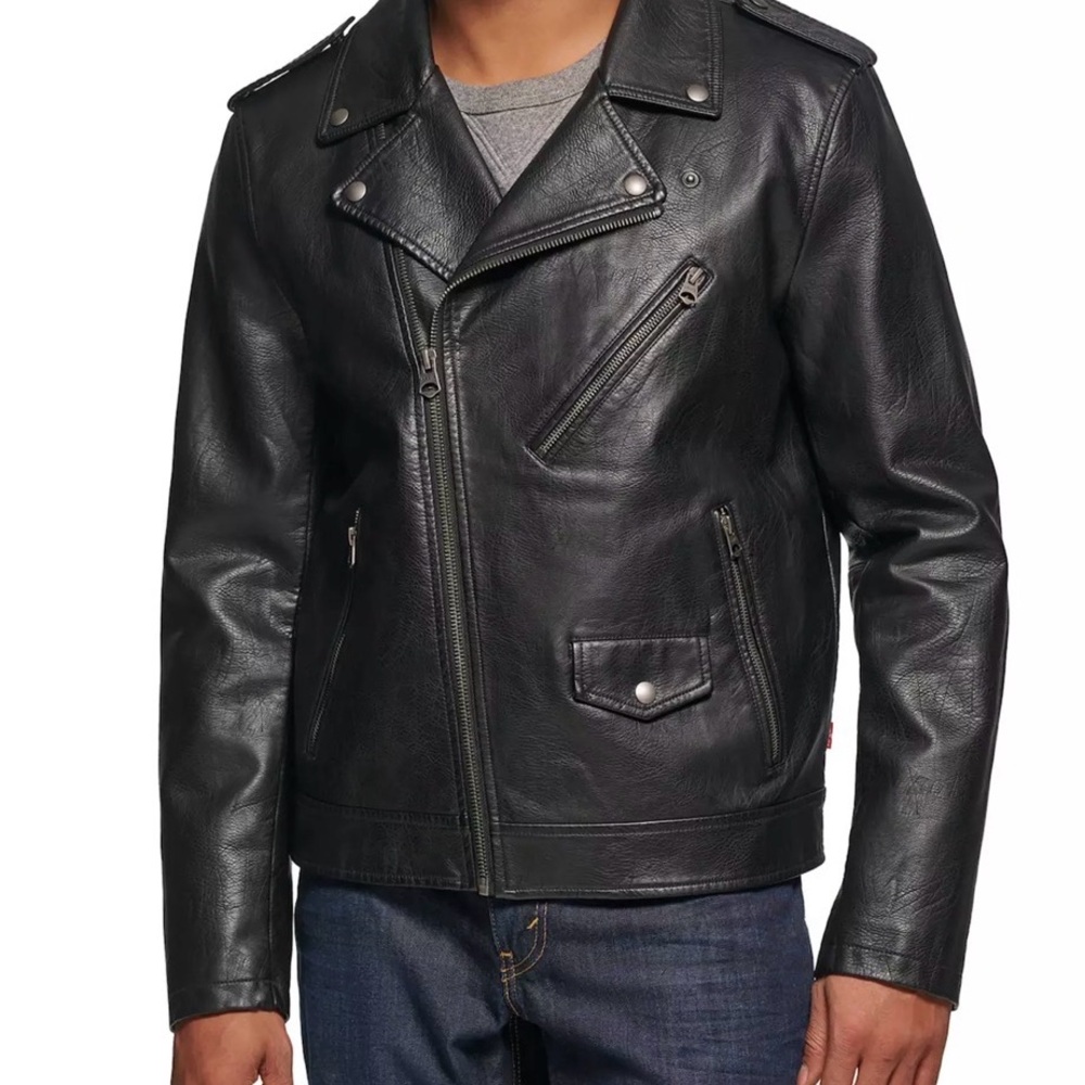 Levi's Black Biker Jacket size XL
